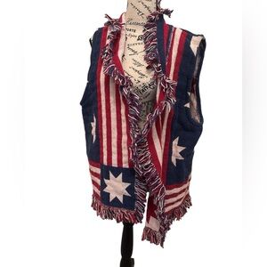 Patriotic Fringe Vest